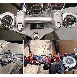 Bikers-Custom : Montre de guidon pour Harley et custom