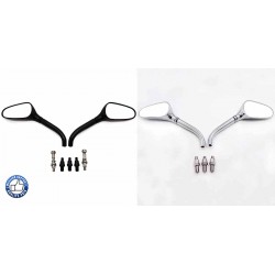 Rétroviseurs moto chrome ou noir golf club miror