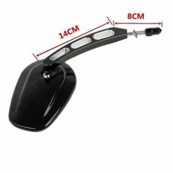 Bikers-Custom : Rétroviseurs moto chrome ou noir shellsid