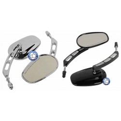 Rétroviseurs moto chrome ou noir shellsid