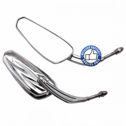 Bikers-Custom : Rétroviseurs classic maxt chrome
