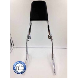 Bikers-Custom : Sissy bar chromé avec skull pour sportster