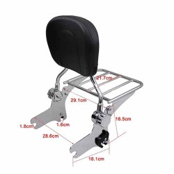 Bikers-Custom : Sissy bar noir pour touring de 97 à 2008