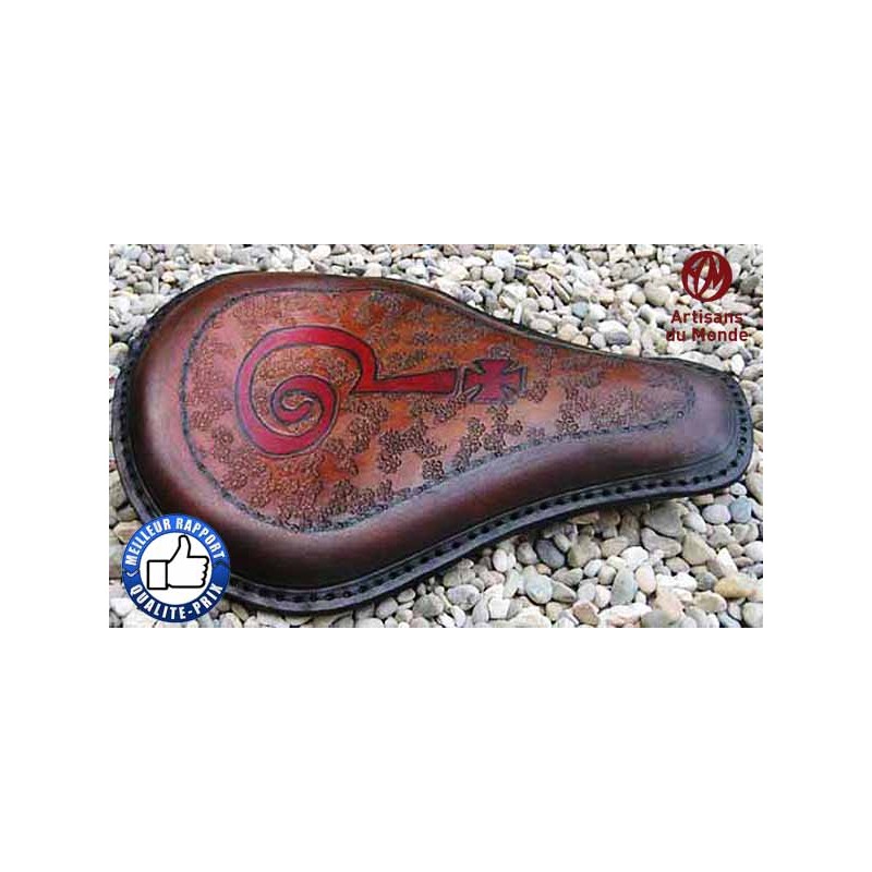 Bikers-Custom : Selle artisanale, indian Larry