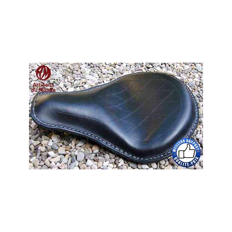 Bikers-Custom : Selle custom artisanale,rombos noir