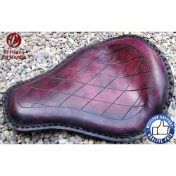 Selle artisanale,rombos bordeaux
