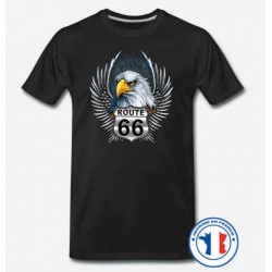 T shirt biker road 66 eagle