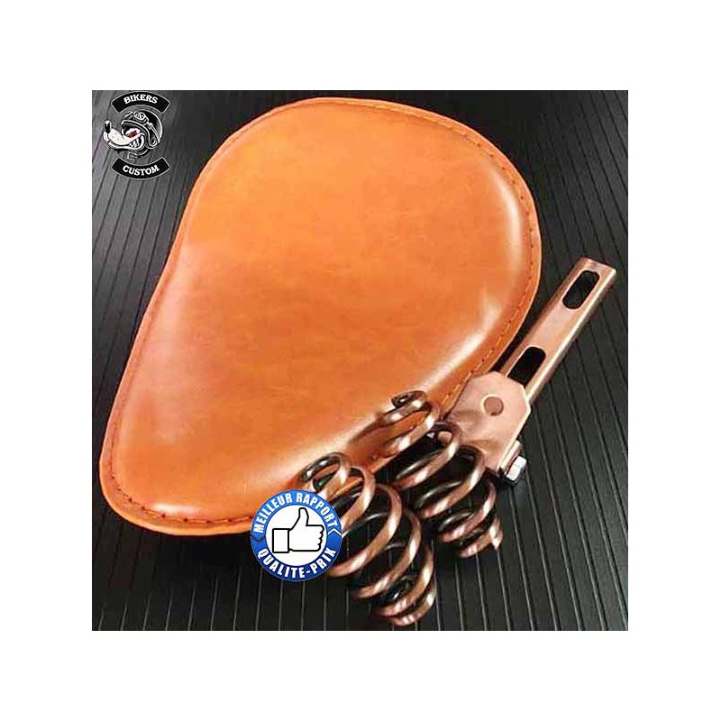 Bikers-Custom : Selle custom vintage marron clair