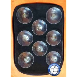 Bikers-Custom : Pouf phantom à ventouses pour custom, motif flammes