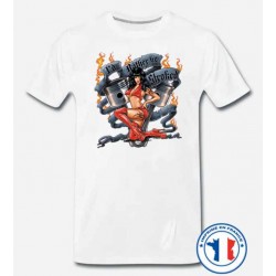 T shirt biker rather's be stoked