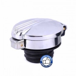 Bikers-Custom : Bouchon de réservoir old trap noir ou chrome
