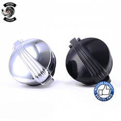 Bikers-Custom : Bouchon de réservoir old trap noir ou chrome