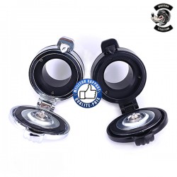 Bikers-Custom : Bouchon de réservoir old trap noir ou chrome