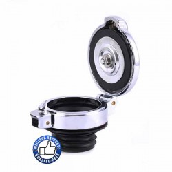 Bikers-Custom : Bouchon de réservoir old trap noir ou chrome