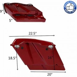 Bikers-Custom : Sacoches rigides pour bagger 4 couleurs différentes