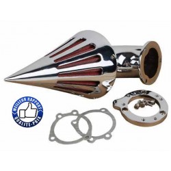 Filtre a air spike noir ou chrome pour Harley carburateur
