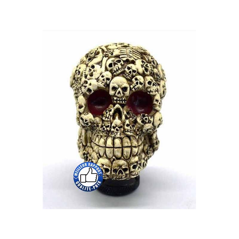 Bikers-Custom : Pommeau de vitesses sugar skull