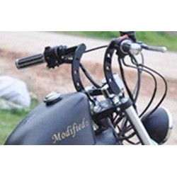 Bikers-Custom : Guidon pullback noir pour Harley et Custom
