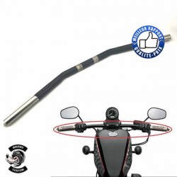 Guidon drag bar noir pour Harley et Custom