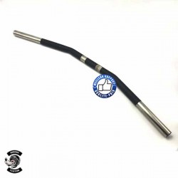Bikers-Custom : Guidon drag bar noir pour Harley et Custom