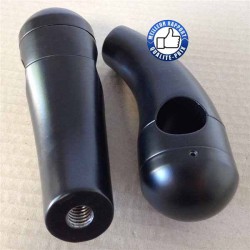 Risers pour Harley et custom coudé 5.5' noir