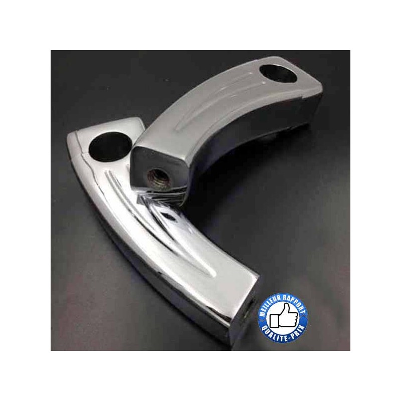 Bikers-Custom : Risers pour Harley et custom angled handle