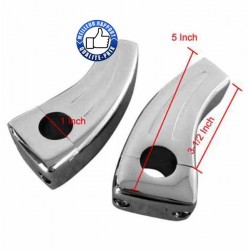 Bikers-Custom : Risers pour Harley et custom angled handle 5.5"