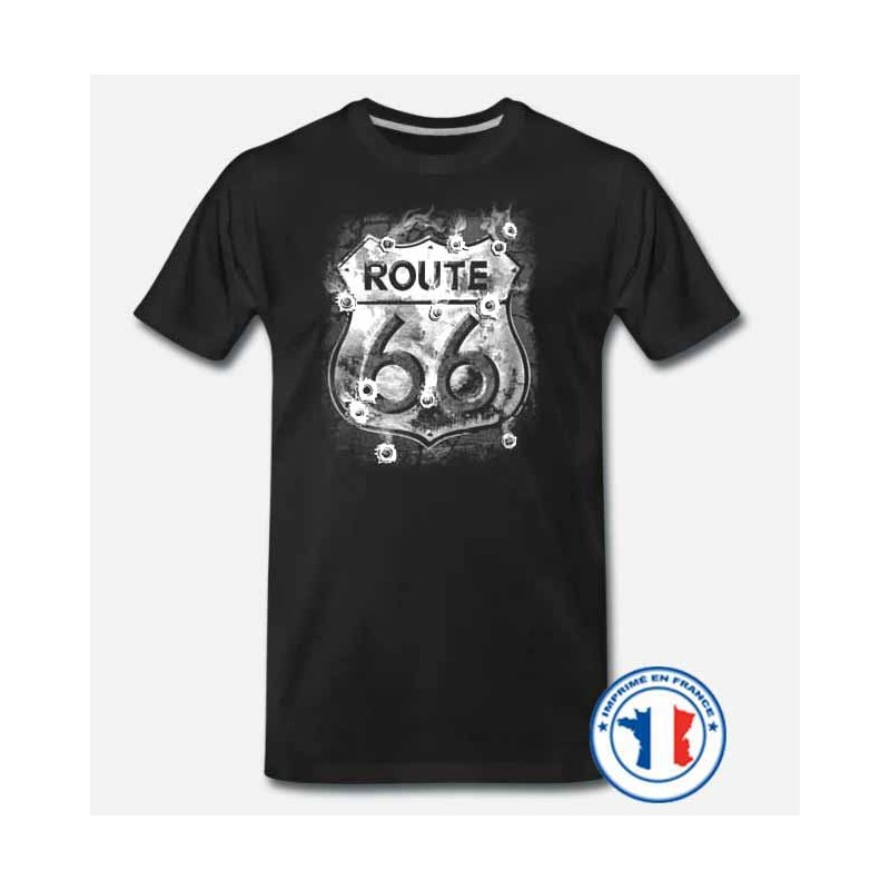 Bikers-Custom : T shirt biker old road 66