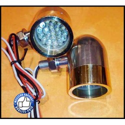 Clignotants bullet alu/laiton pour Custom et Harley
