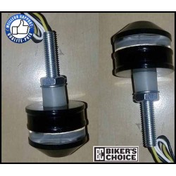 Clignotants embouts de guidon blaze pour Custom et Harley