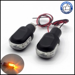 Bikers-Custom : Clignotants embouts de guidon blinker pour Custom et Harley
