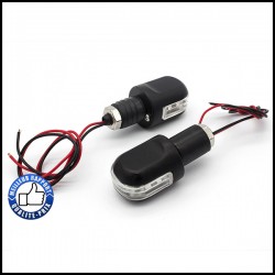Bikers-Custom : Clignotants embouts de guidon blinker pour Custom et Harley