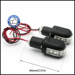 Bikers-Custom : Clignotants embouts de guidon blinker pour Custom et Harley