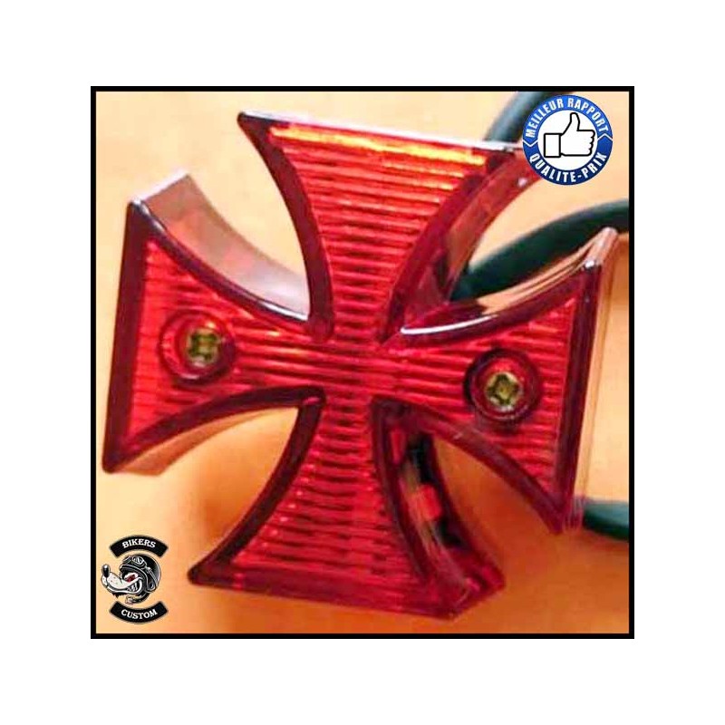 Bikers-Custom : Feux arrière croix de malte