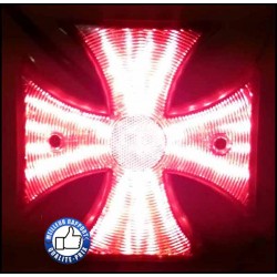 Bikers-Custom : Feux arrière croix de malte grand model