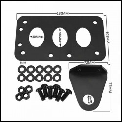 Bikers-Custom : Support de plaque latéral Rodder