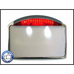Bikers-Custom : Support de plaque latéral en chrome ou noir