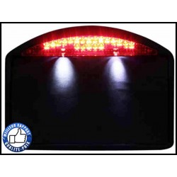 Bikers-Custom : Support de plaque latéral en chrome ou noir