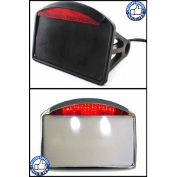 Support de plaque latéral en chrome ou noir