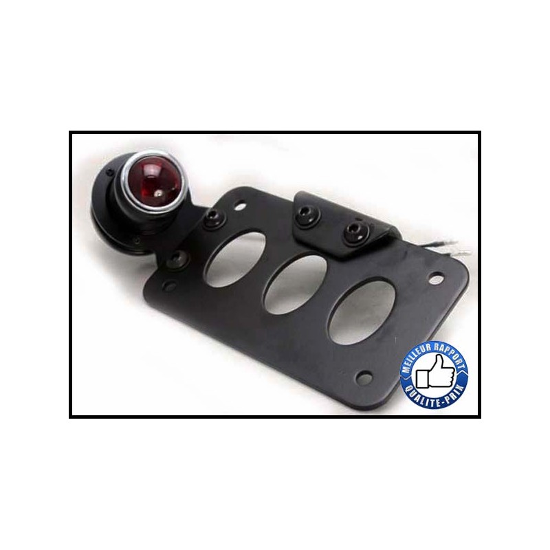 Bikers-Custom : Support de plaque latéral noir