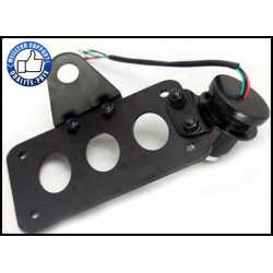 Bikers-Custom : Support de plaque latéral noir