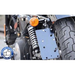 Bikers-Custom : Support de plaque latéral sharp en chrome ou noir