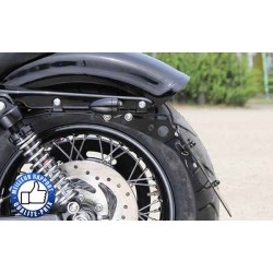 Bikers-Custom : Support de plaque latéral sharp en chrome ou noir