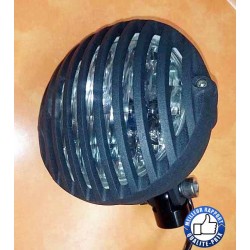 Phare avant pour Harley, custom en granule et sa grille