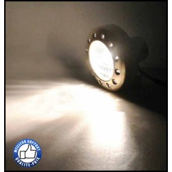 Bikers-Custom : Phare avant samouraï chrome ,  pour Harley, custom