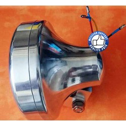 Bikers-Custom : Phare avant samouraï chrome ,  pour Harley, custom