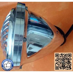 Bikers-Custom : Phare avant comet chrome ,  pour Harley, custom