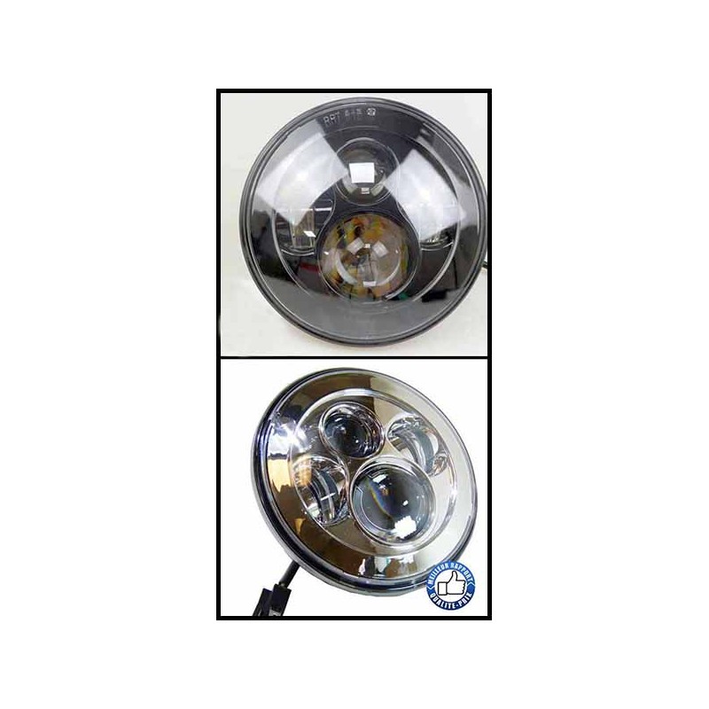 Bikers-Custom : Phare leds avant Daymaker pour Harley EN 7"