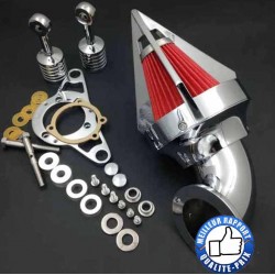 Bikers-Custom : Filtre à air spike tower chromé HD injection
