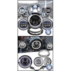 Kit Phare leds avant Daymaker avec passing et halo blanc pour...